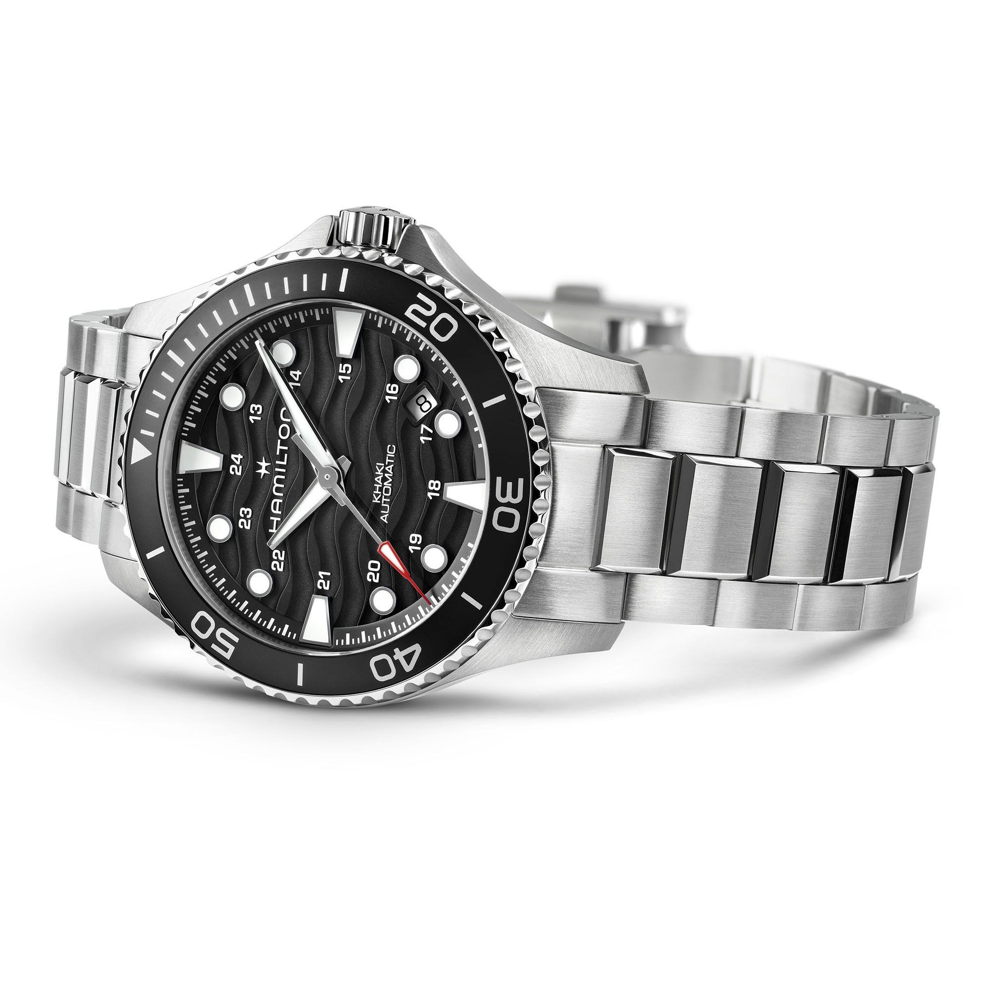 ハミルトン(HAMILTON) NEW カーキ ネイビー スキューバ ブラック 40mm